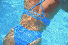 Load image into Gallery viewer, Wave Blue Fixed Back One Piece