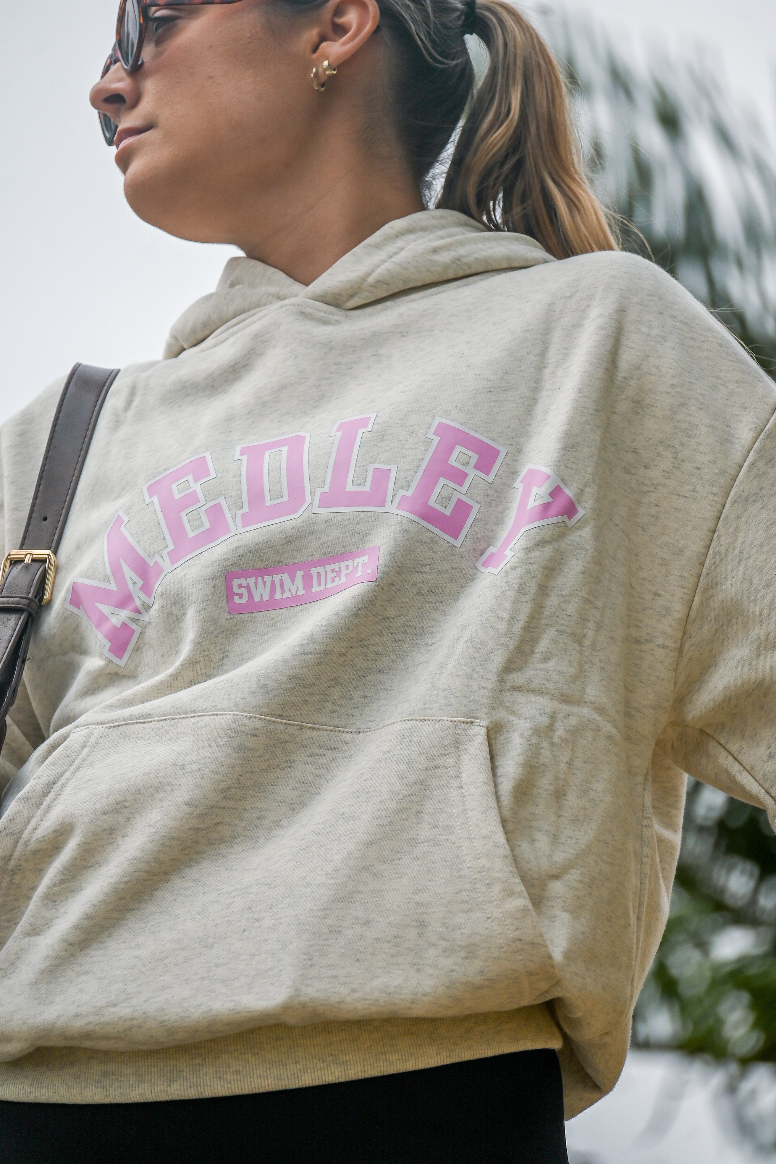 Medley Collegiate Hoodie | Pink