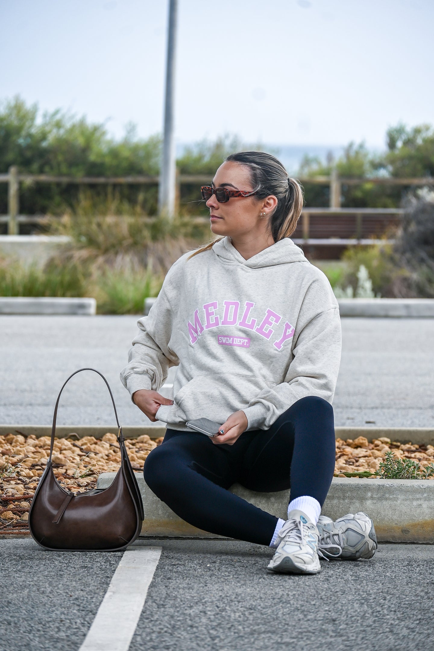 Medley Collegiate Hoodie | Pink